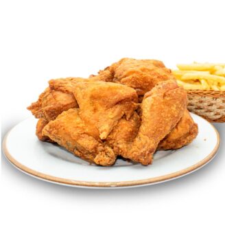 Pollo a la Broaster en Bandeja